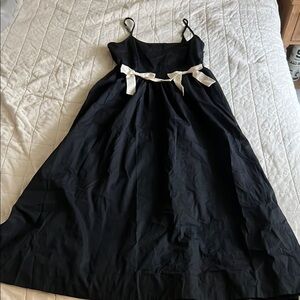 Moon River Black Dress with Bows